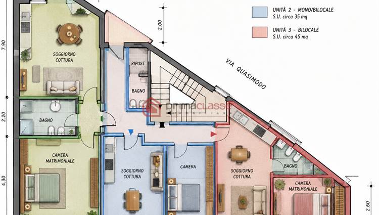 Planimetria ipotesi di progetto